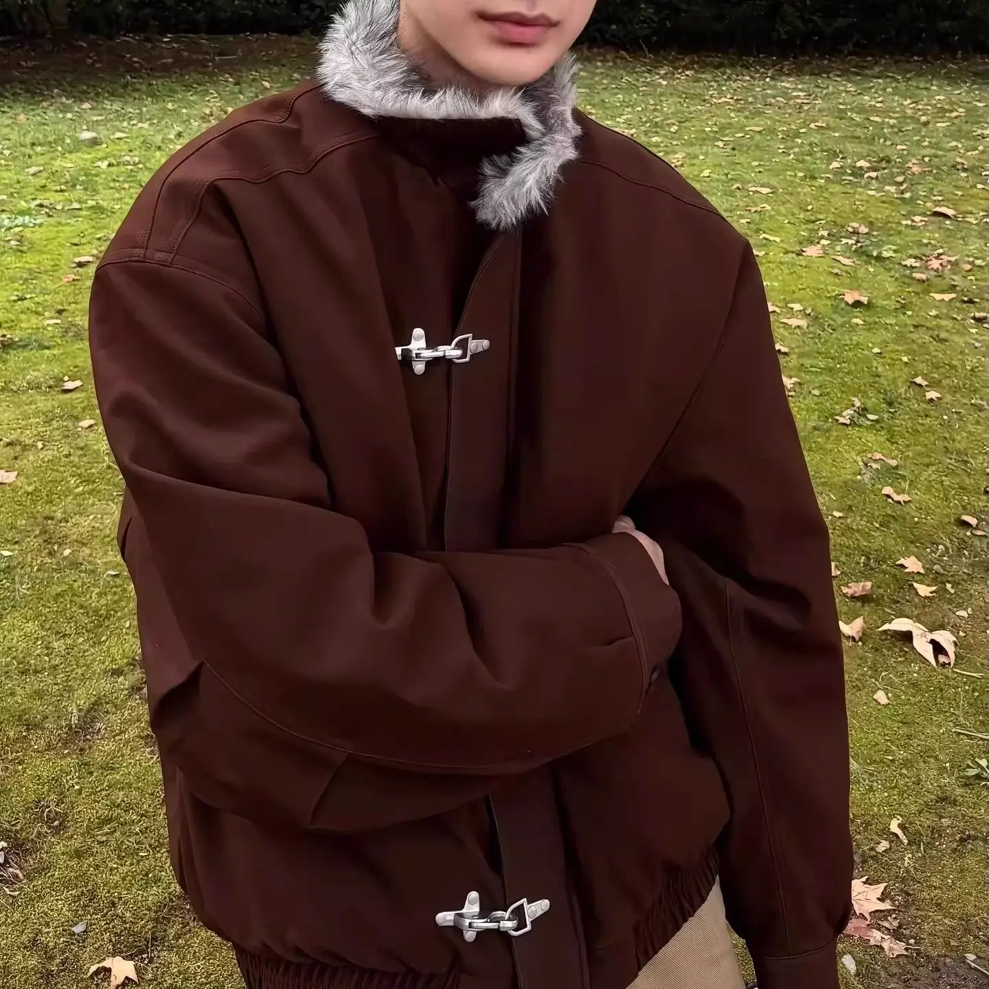 

Мужские демисезонные куртки-дождевики цвета хаки с меховым воротником, водонепроницаемые, для активного отдыха, рыбалки, кемпинга