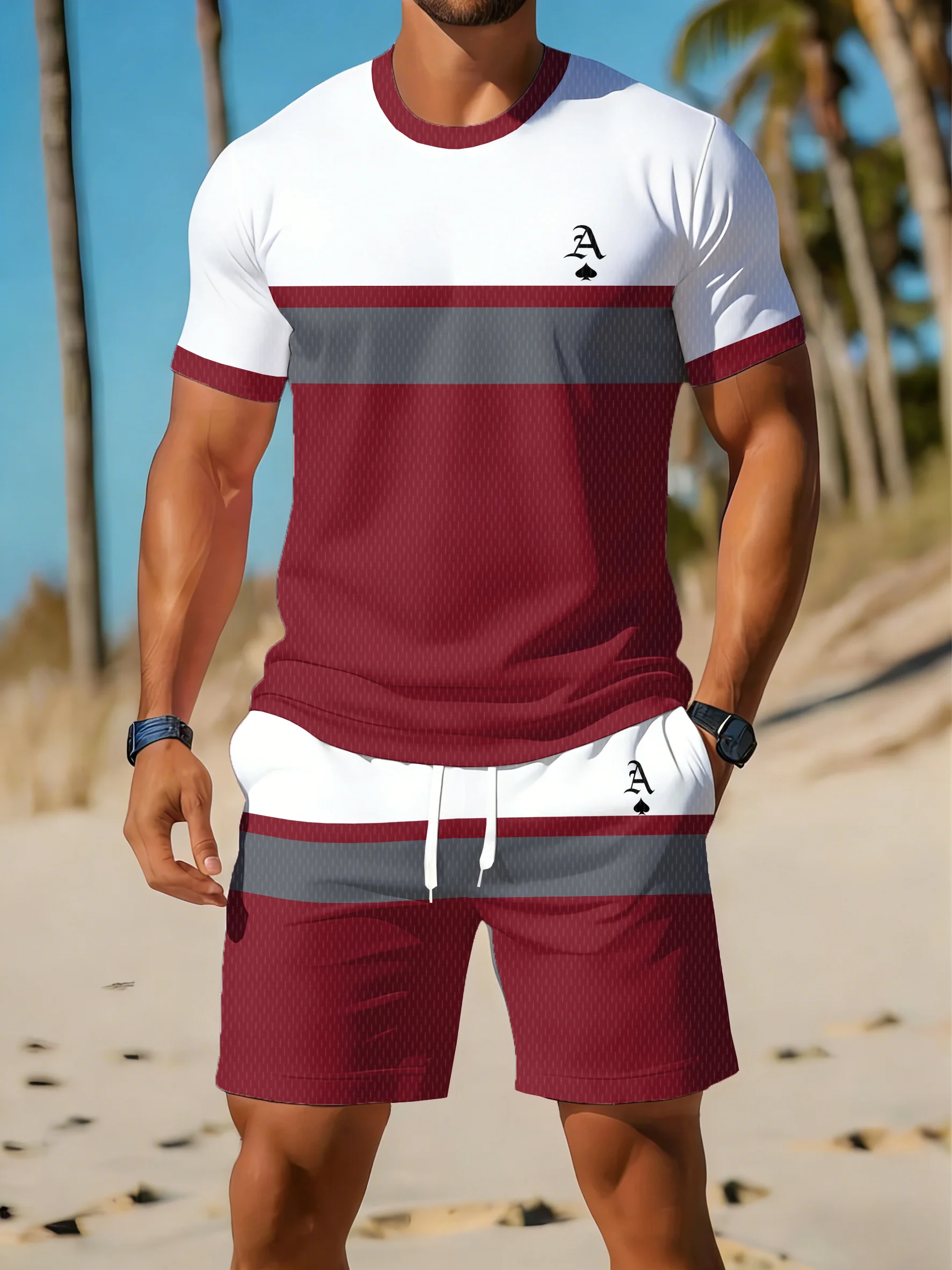Ensemble décontracté de t-shir - Summer Clothing For A Beach avis et prix