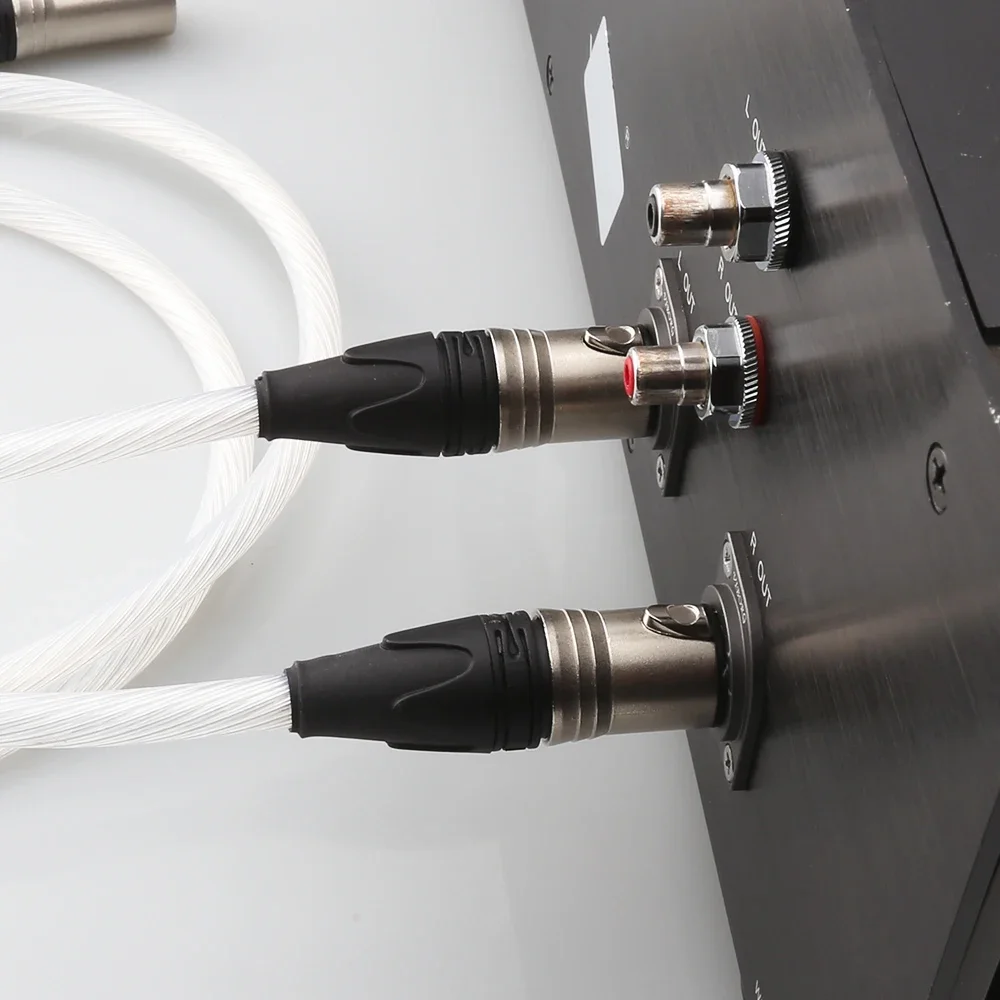 Кабель Hi-Fi XLR посеребренный кабель 5N OCC Кабель Hi-Fi XLR «папа-мама» Балансировочная линия