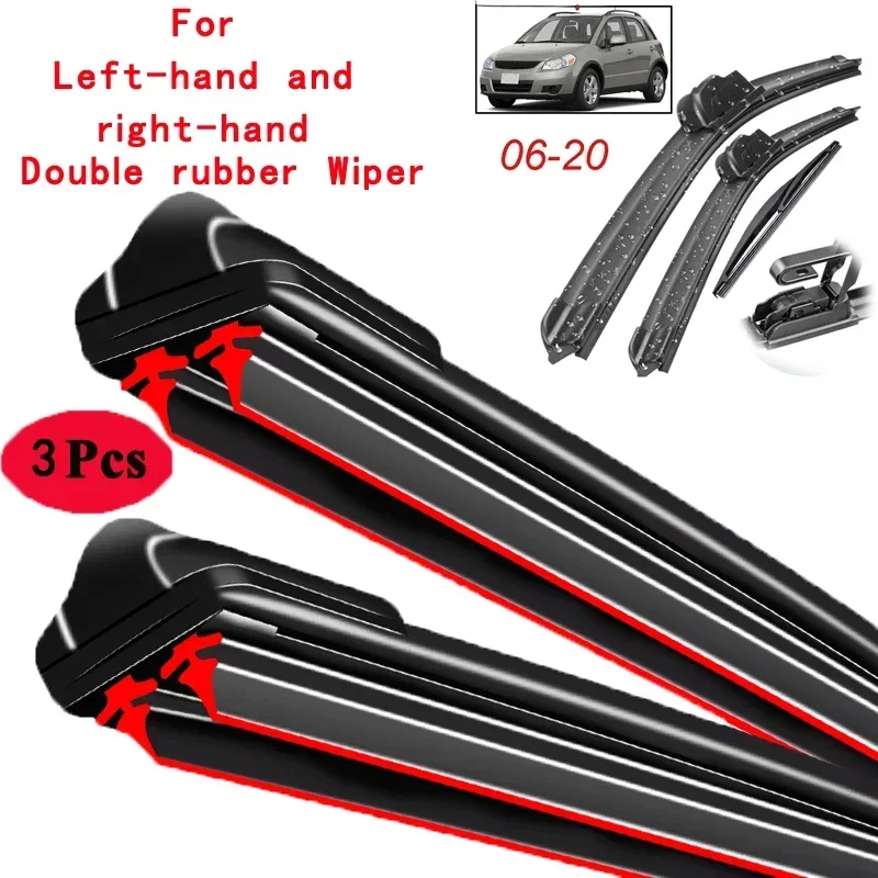 

Car Wiper Front & Rear Wiper Blades Set Kit For Suzuki SX4 S-Cross 2013 - 2020 Windshield Windscreen Window 26"+14"+10"