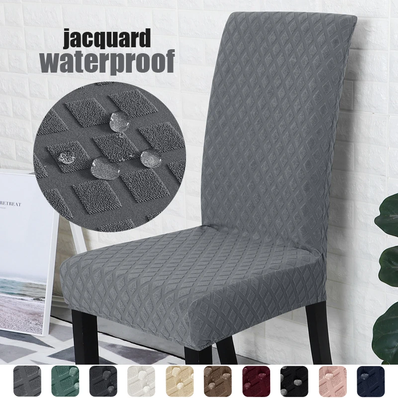 jacquard thick Waterproof Seat Covers for Dining Room Chairs Covers Dining Chair seat Covers Kitchen Chair Covers slipcovers