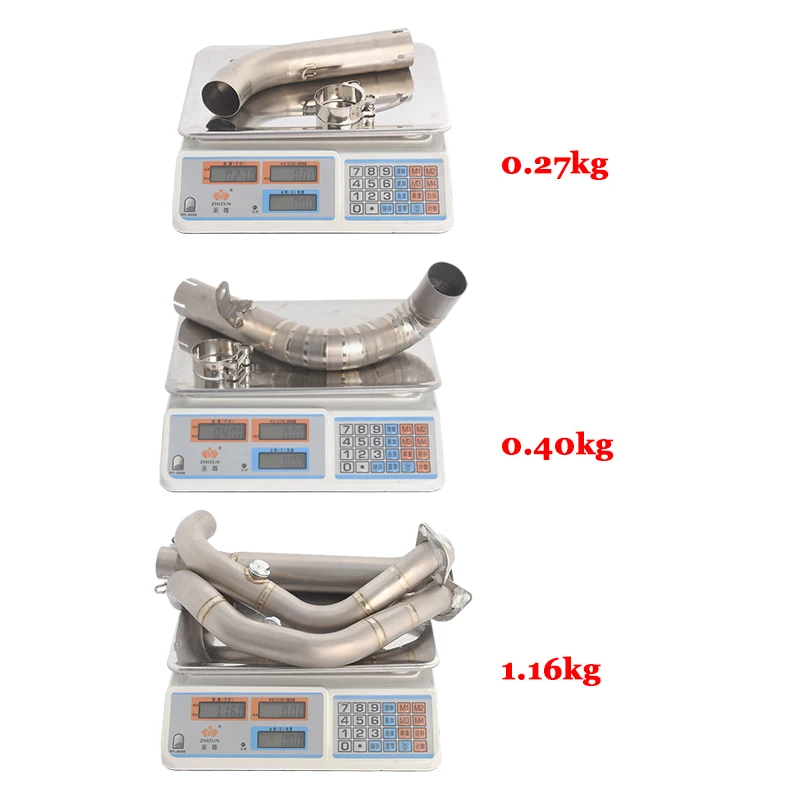 Motorcycle Exhaust System Escape Titanium Alloy Front Middle Link Pipe Slip On For VOGE 900DS 900 DS DS900X  DS900 X 2024 2025