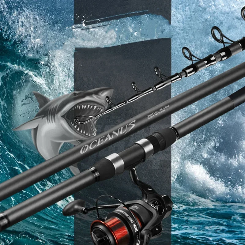 carbon-fiber-spinning-fishing-rod-21m-24m-super-light-5-6-7-8-sections-telescopic-long-distance-handle-sea-pole-lure-30g-200g