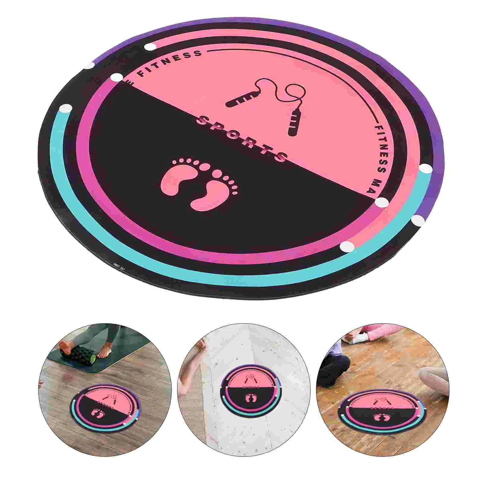 

Gym Mat for Home Skipping Sports Exercise Training Workout Pad Nonslip Yoga Jump Rope