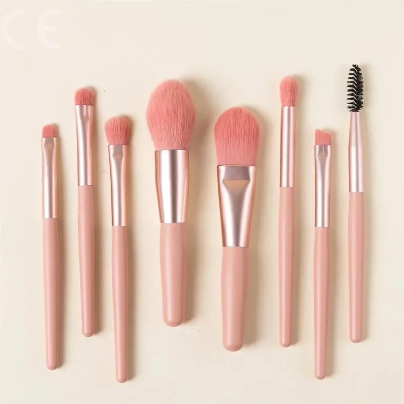8Pcs MiniSoft Fluffy Makeup Brushes Set for Cosmetics Foundation Blush Powder Eyeshadow Kabuki Blending Makeup Brush Beauty Tool