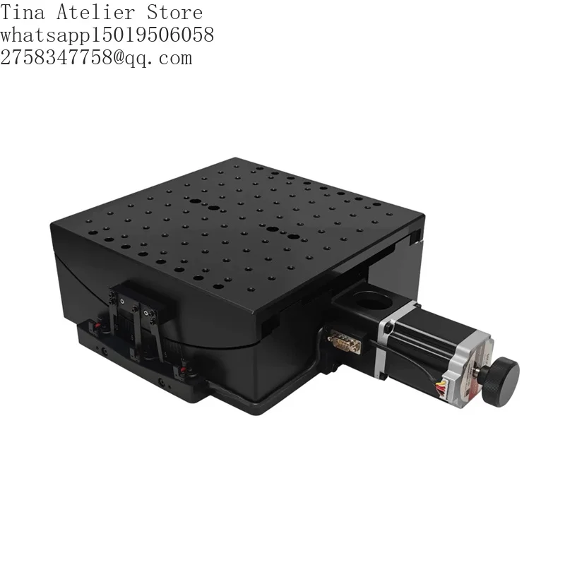PDV High-precision Electric Angular Positioner Arc Swivel Table Aluminum Alloy Construction 200x200mm Surface 1 Year Warranty