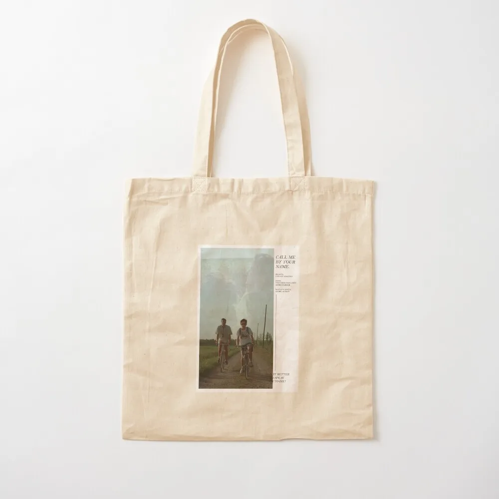 

CALL ME BY YOUR NAME movie poster // timothee chalomet, armie hammer Tote Bag custom bags tote bags cloth bags Canvas Tote Bag