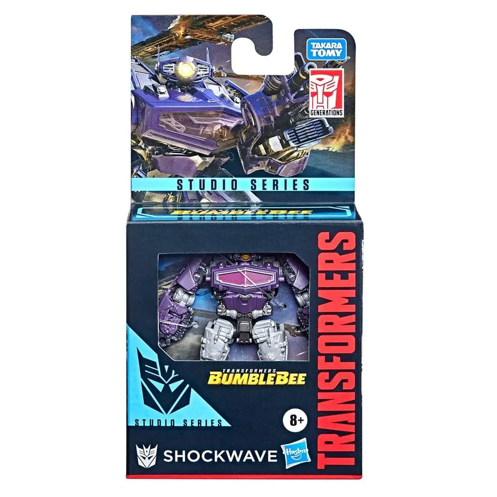 Transformers Toys Studio Series Core Class Bumblebee Shockwave Action Figure - maiores de 8 anos, 3,5 polegadas