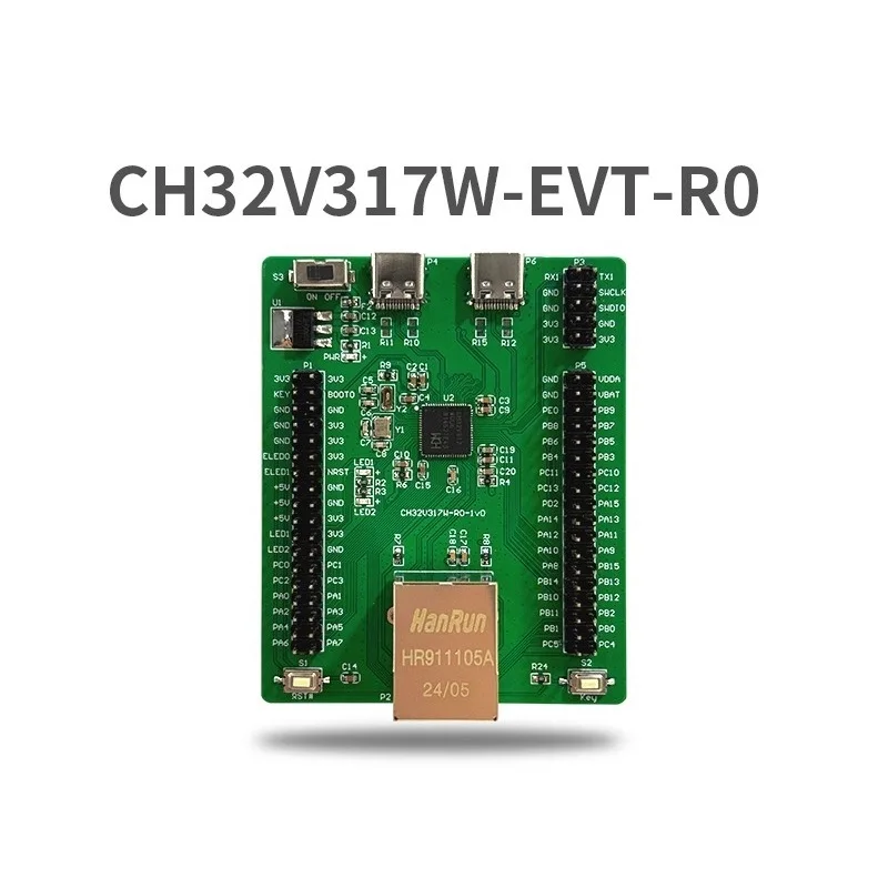 Плата разработки CH32V317 Оценочная плата MCU CH32V317WCU6 RISC-V4F