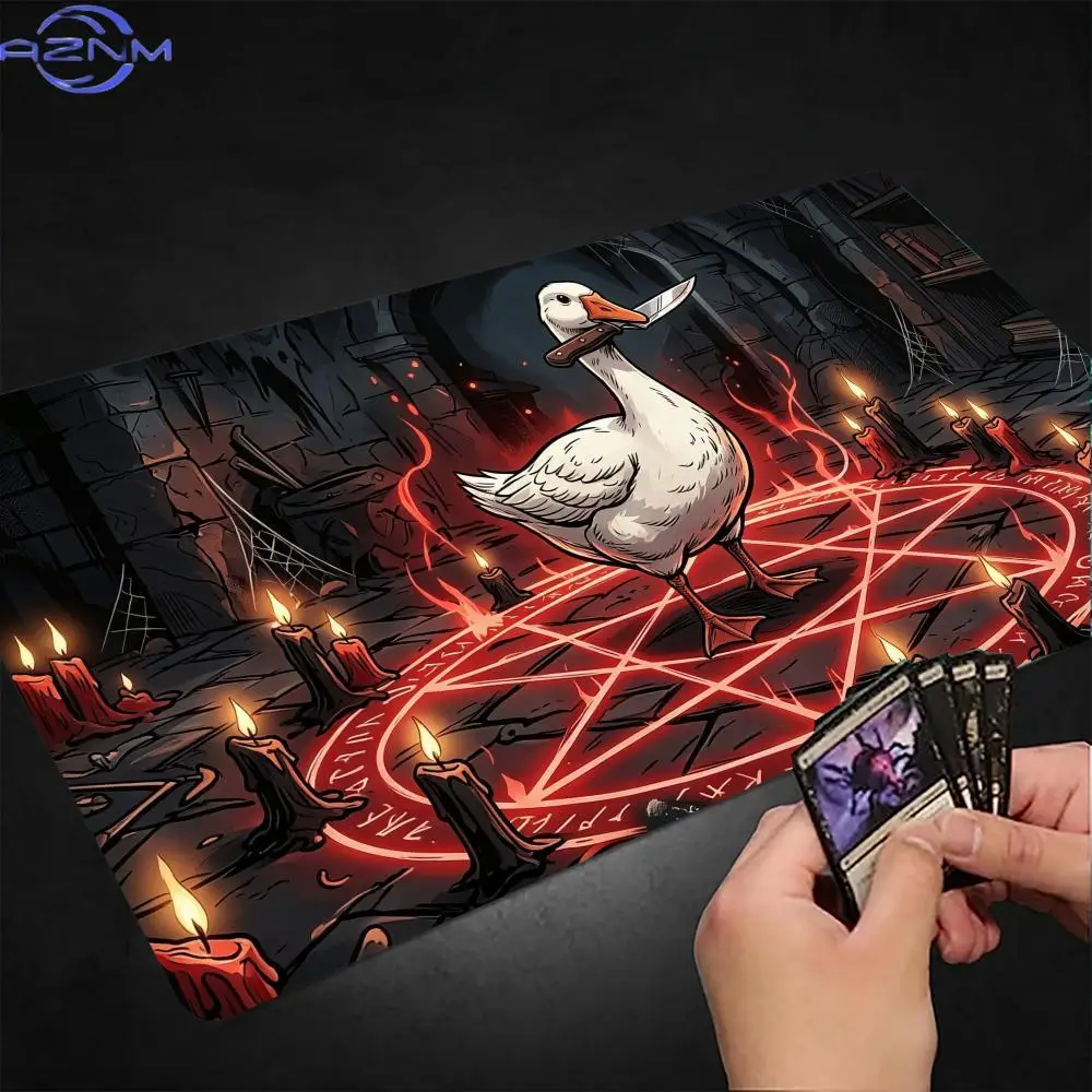 Magic Duck Warriors Magic Party Mouse Pad Playmat TCG Office Desk Mat for Work Game PC Laptop Rug Carpet MousePad