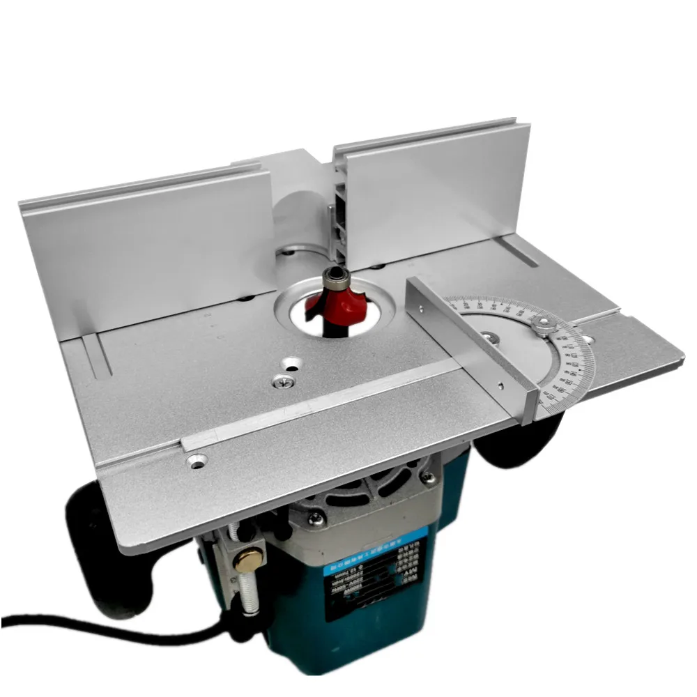 Alloy Woodworking Benches Table Miter Gauge Guide Sliding Brackets Trimmer Machine Multifunctional Router Table Insert Plate