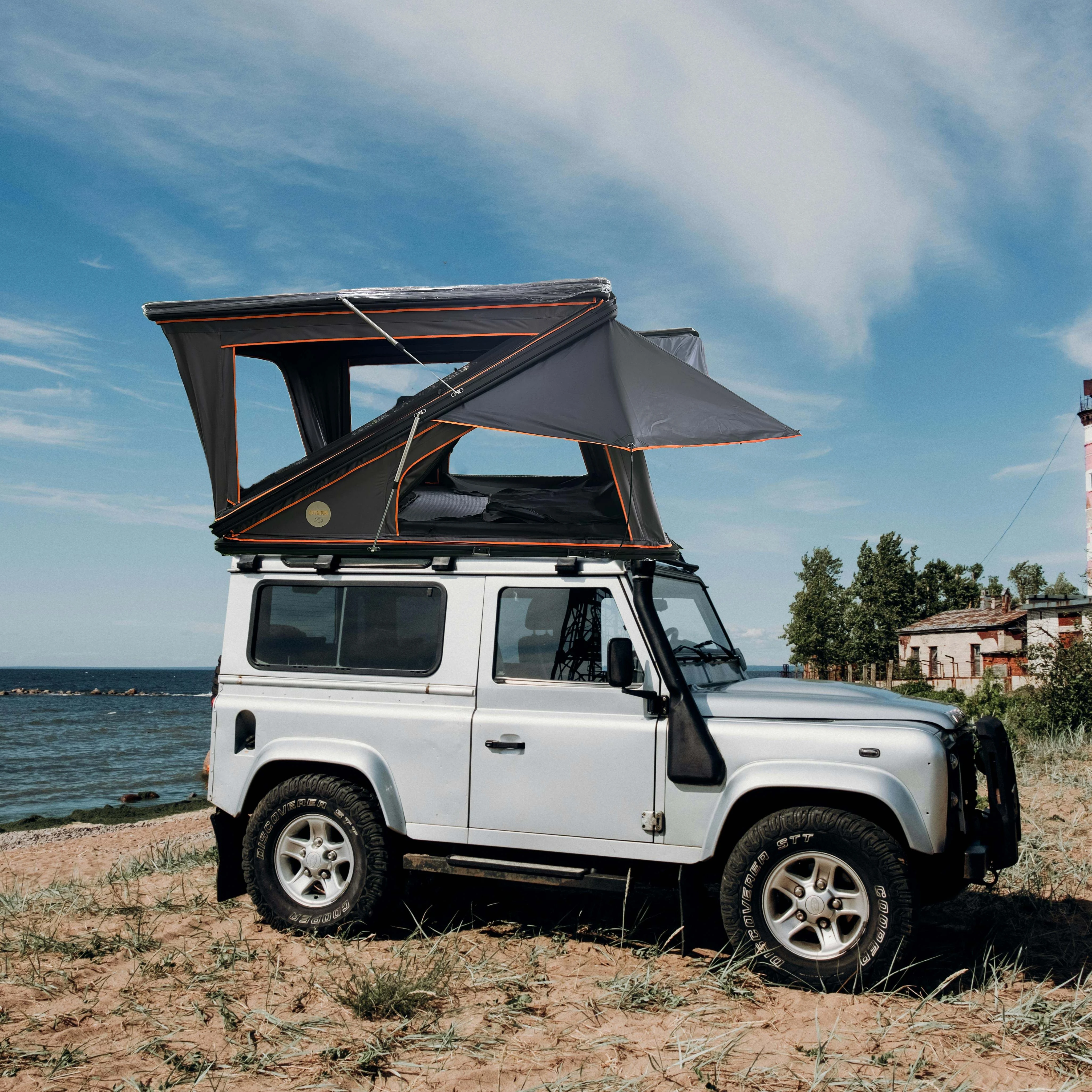 4WD new aluminum Z-shaped camping aluminum hard shell roof tent
