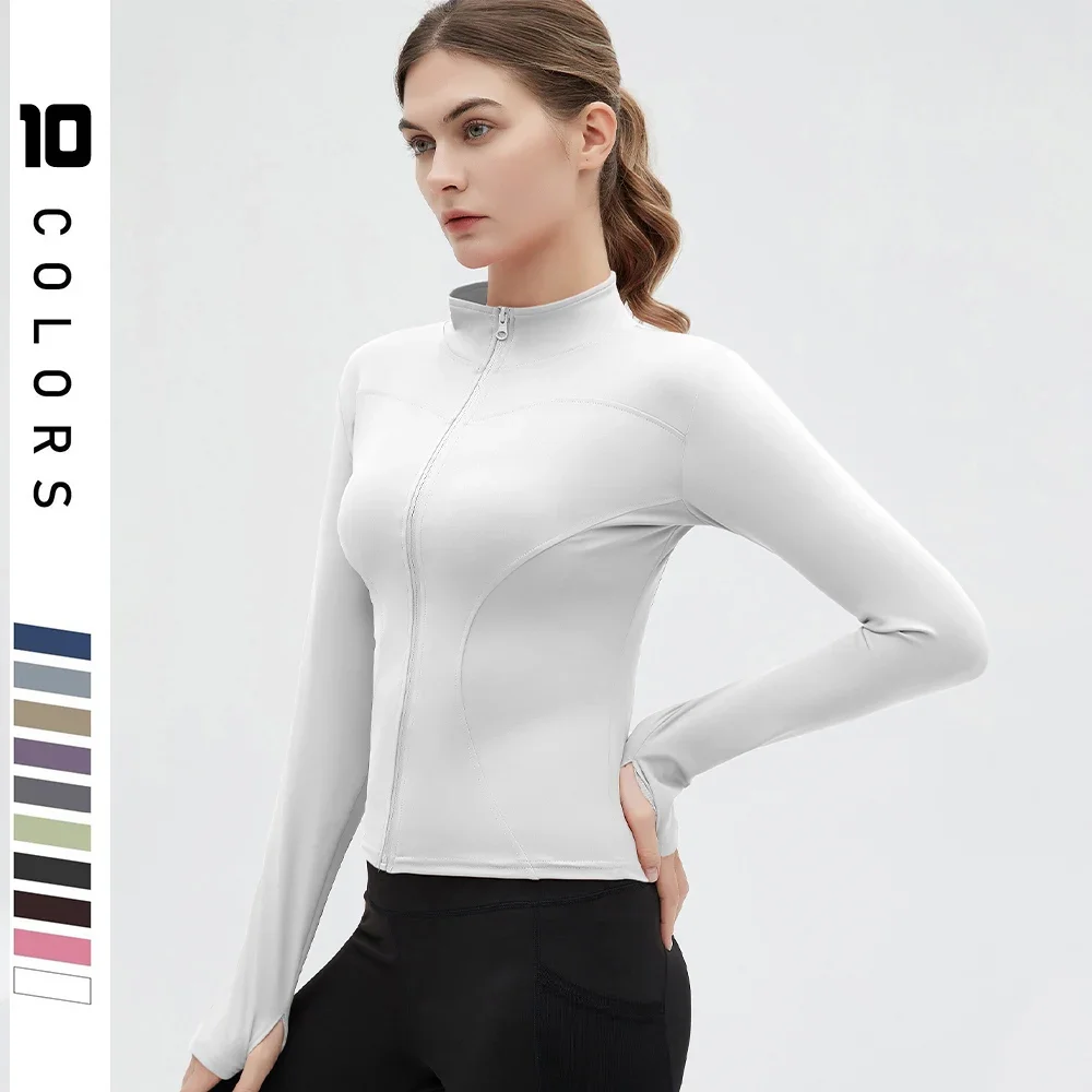 

Yoga Jacket Women Autumn and Winter Professional Sports outdoors Cycling Clothes Long-sleeved Fitness Clothes Shirts