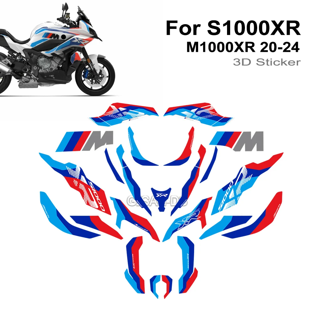 Motorcycle Protector Tank Knee Pad Grips Gas Fuel Oil Stickers Decals For BMW S1000XR S 1000 XR S1000 M1000 M1000XR 2020 - 2024