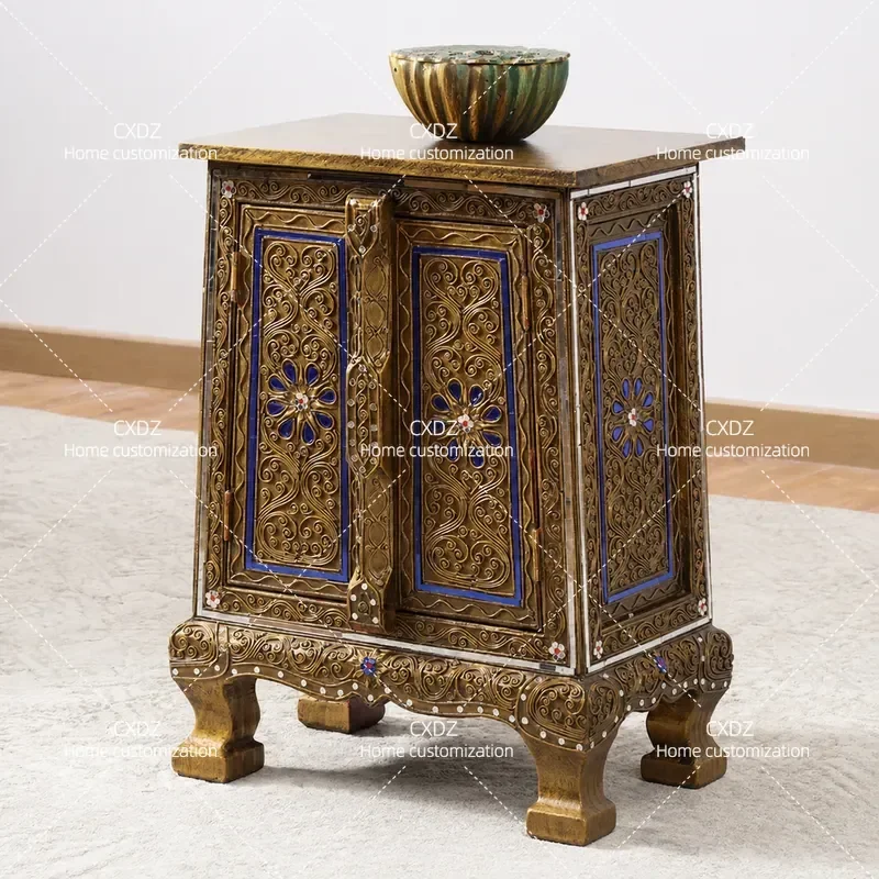 Solid Wood Bedside Table Small Storage Cabinet Nightstand for Bedroom Modern Minimalist End Table with Drawer Home Furniture