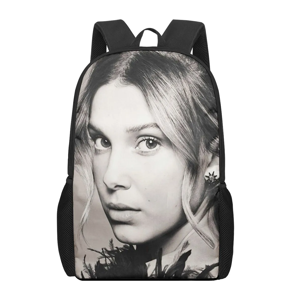 Millie Bobby Brown 3D Pattern School Bag for Children Girls Boys Casual Book Bags Kids Backpack Boys Girls Schoolbags Bagpack