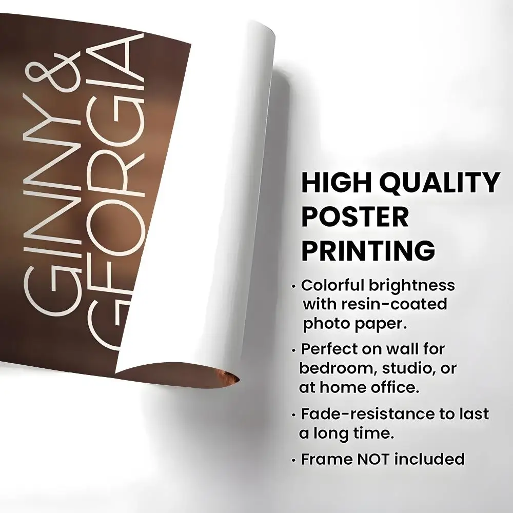 Series-Ginny & Georgia Poster 	 Poster Wall Sticker Waterproof Self Adhesive HD Art Bedroom Bar Decor