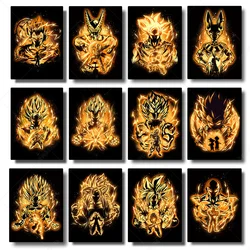 Japanese Anime Surrounding Dragon Ball Poster Canvas Painting Wall Art Wukong Vegeta Trunks HD Picture Prints For Kids Room Gift