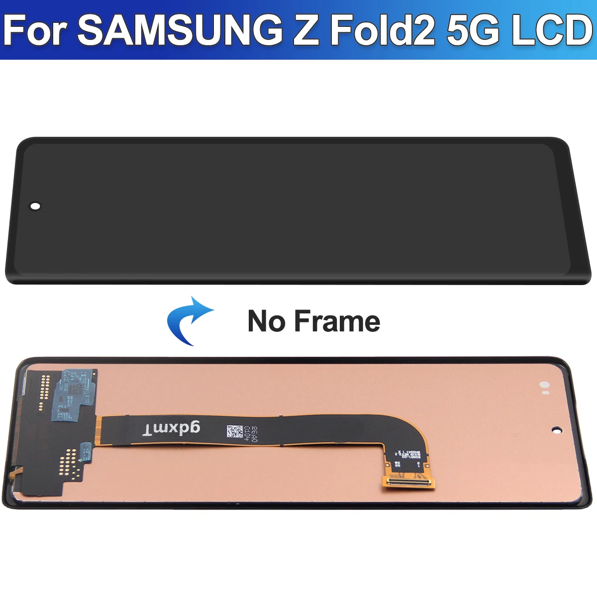 For Samsung Z Fold 2 5G LCD Display 7.6'' External Touch Screen