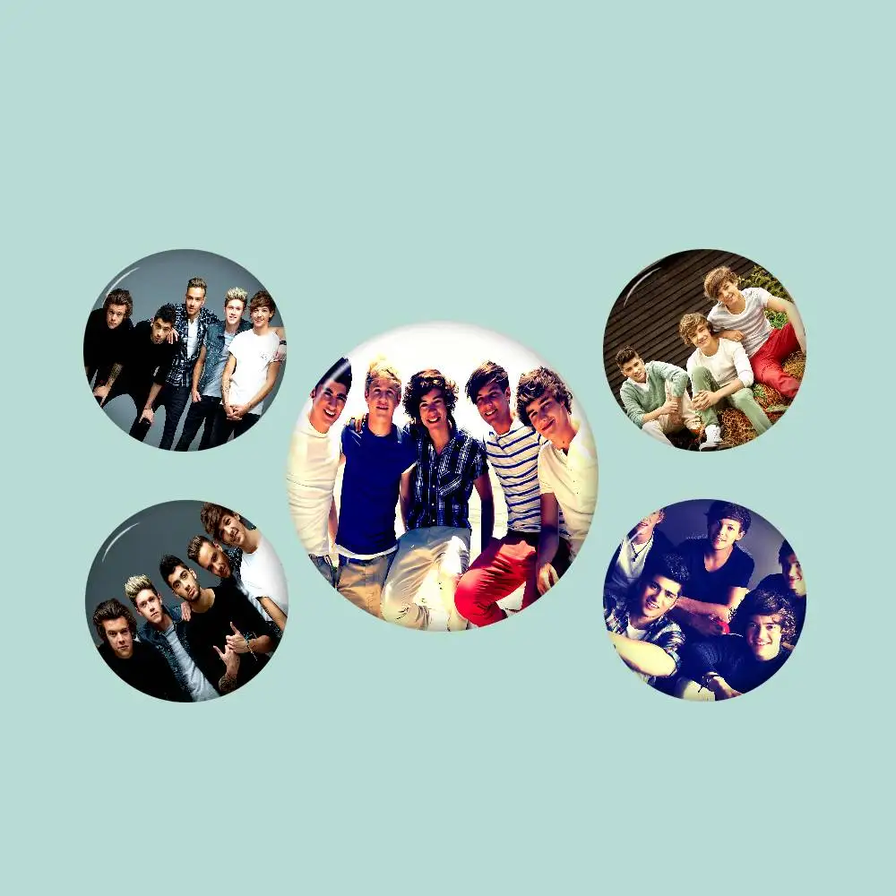 Rock O-One D-Direction Soft Button Pin Bright Printed Icon Gift For Friends Badge Collar Brooch Lapel Pin Metal