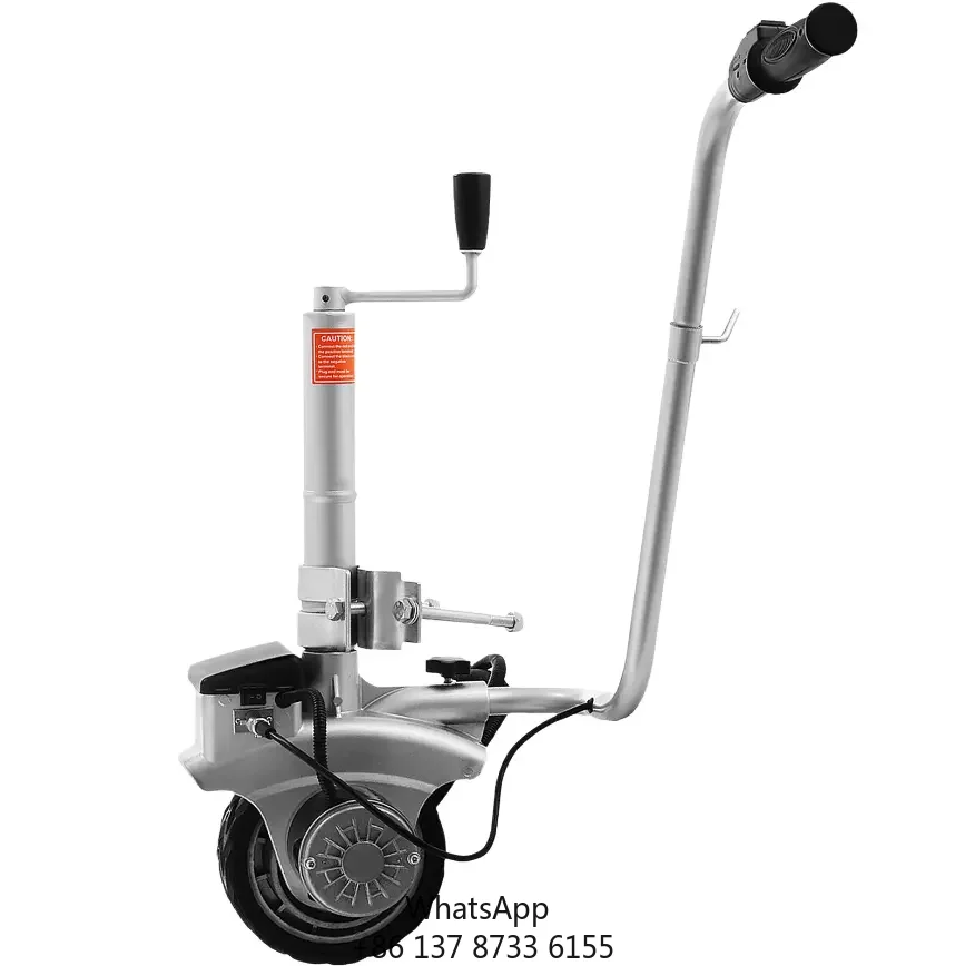 New 12V Motorized Electric Trailer Jack Rv Mover Dolly 350W 5000 Lbs Capacity Easy Hitch Jockey Wheels