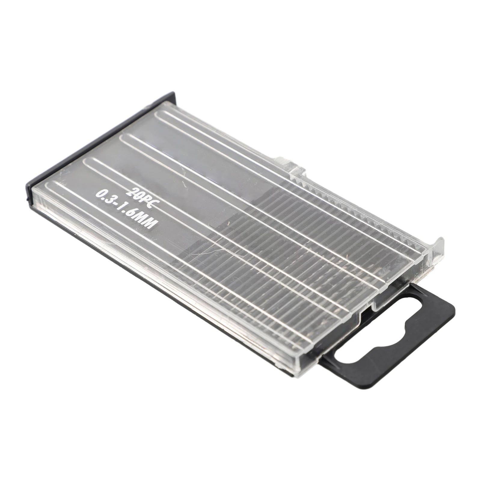 20 unids/set 0,3mm-1,6mm pequeño juego de brocas giratorias de acero de alta velocidad juego de brocas Micro-HSS con estuche para carpintería PCB de plástico