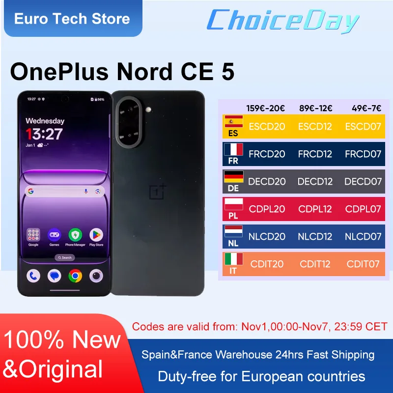 OnePlus Nord CE 5 5G Smartphone MediaTek Dimensity 8350 Apex 6.77 OnePlus Nord CE 5 5G Smartphone MediaTek Dimensity 8350 Apex 6.77