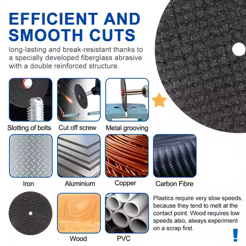 CMCP 32mm Abrasive Cutting Disc With Mandrels Grinding Wheels For Dremel Accesories Metal Cutting Rotary Tool Saw Blade - Image 5