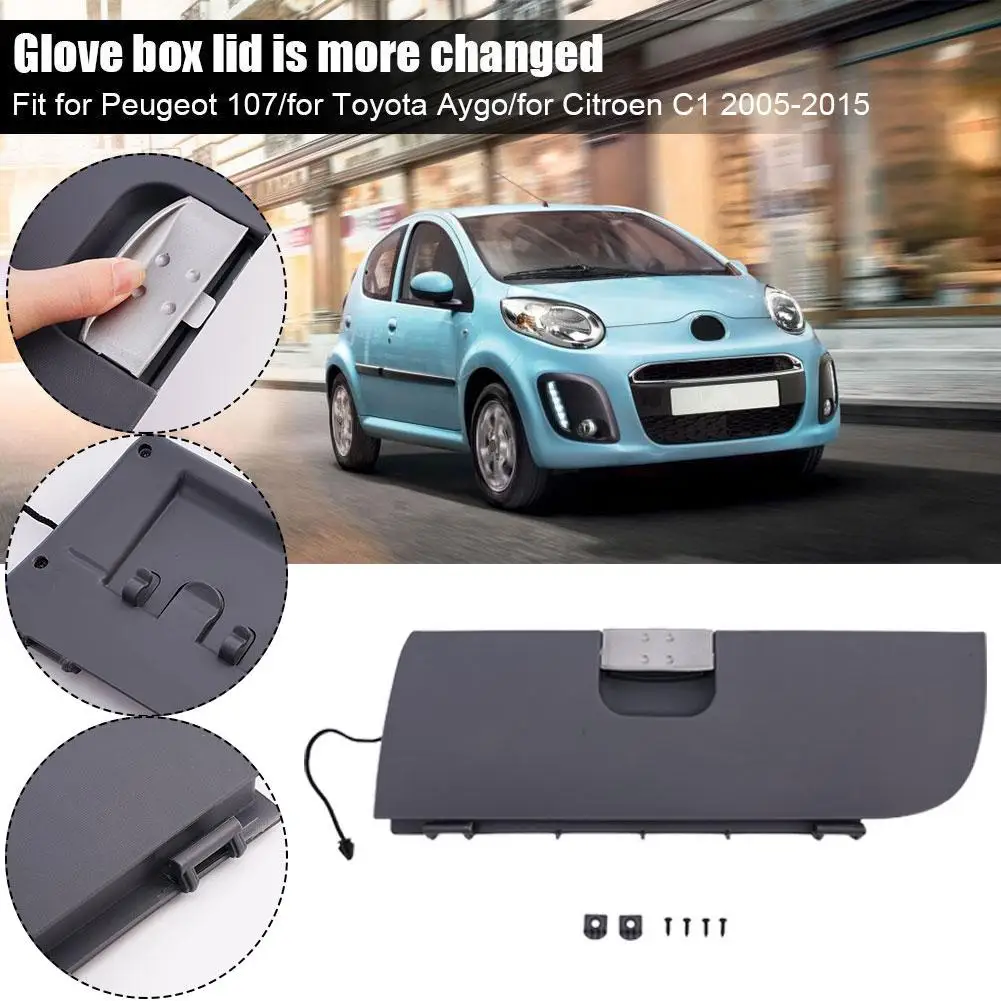 

Glove Box Lid Replacemnet For Peugeot 107 For Toyota AYGO For Citroen C1 2005-2015 Glove Box Cover Replacement 2023 New P8V7