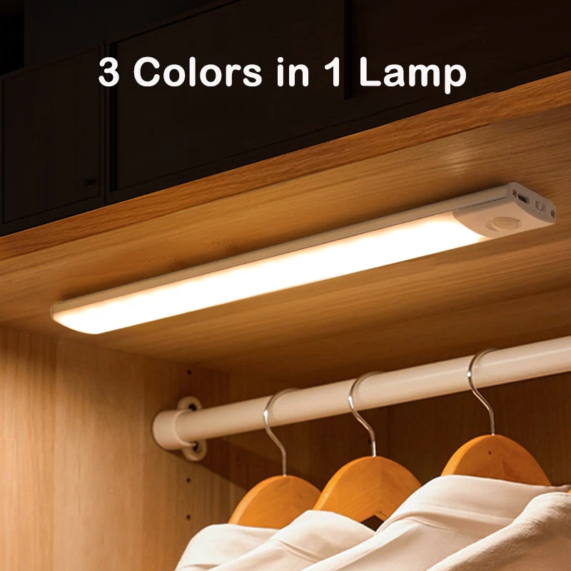 COXO Light Emitting Diode Light for Kitchen 3 Color Stepless Dimming PIR Motion Sensor Light Emitting Diode