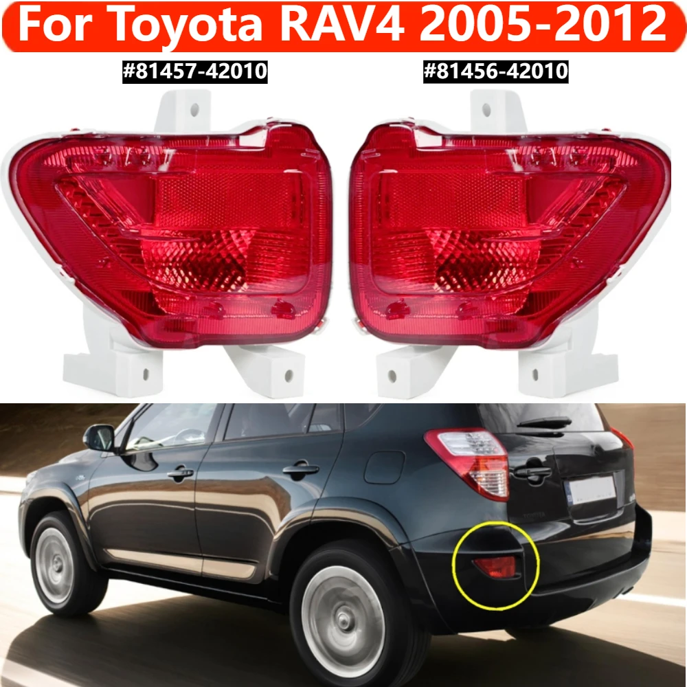 

Car Rear Bumper Tail Parking Brake Light Warming Signal Reflector Lamp Cover For Toyota RAV4 2005-2012 NO Bulb