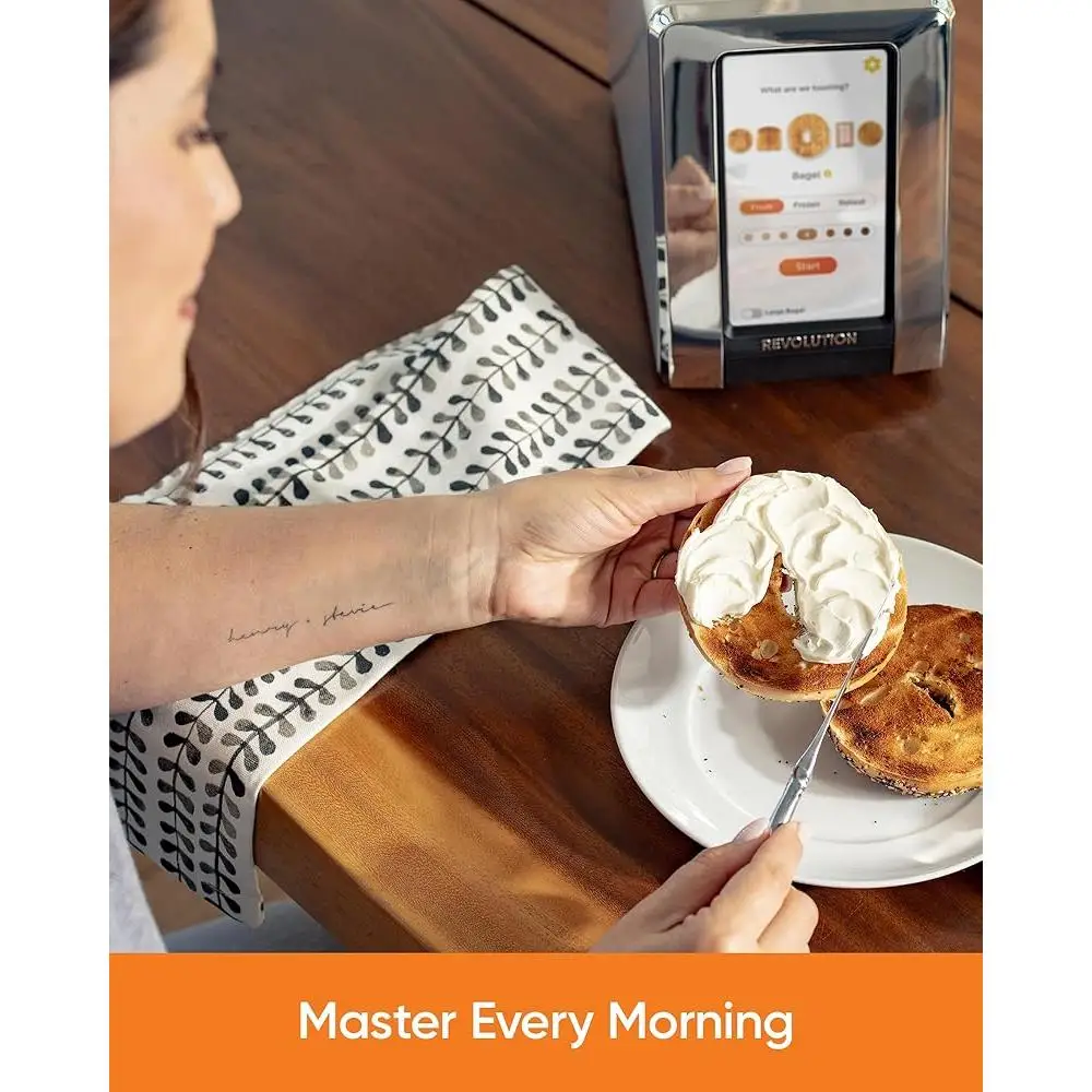 Умный тостер с сенсорным экраном, 2 ломтика, широкий слот, технология InstaGLO, подключенный тостер, автоматический набор, часы, машина для тостов с погодой и широкой погодой