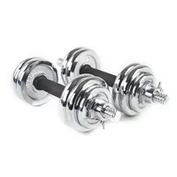 Dumbell Set Hot Sale 20kg Boxed Gym Equipment  Electroplating Chromed Dumbbell Barbell Set Adjustable Dumbbell For Home Use