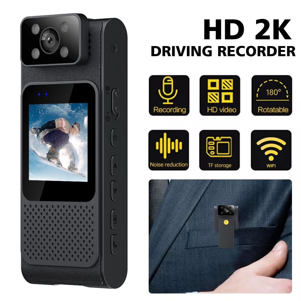 1.5inch Screen 1080P Sports HD Mini Camera Camcorder Body Mount Cam 80 Rotating Les motorcycle Bike Camera Sports DV Car DVR