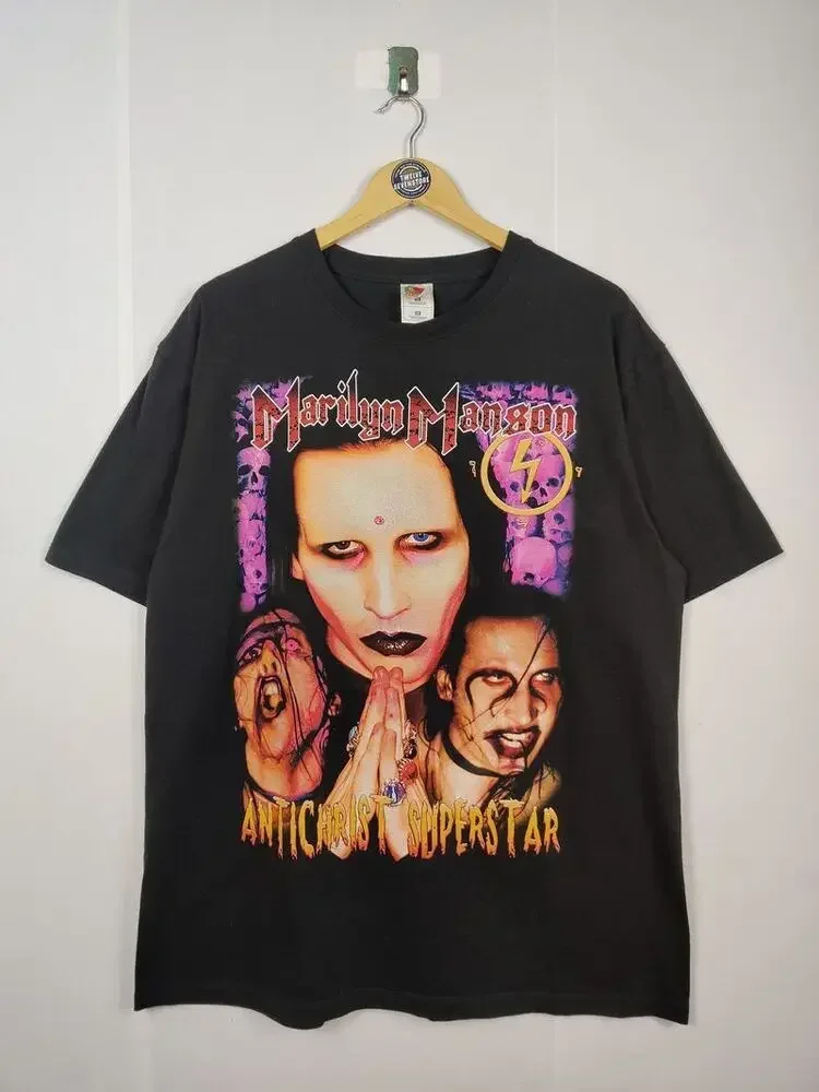 Marilyn Manson Antichrist Band Black Short Sleeve Unisex Tshirt Reprint KH5627