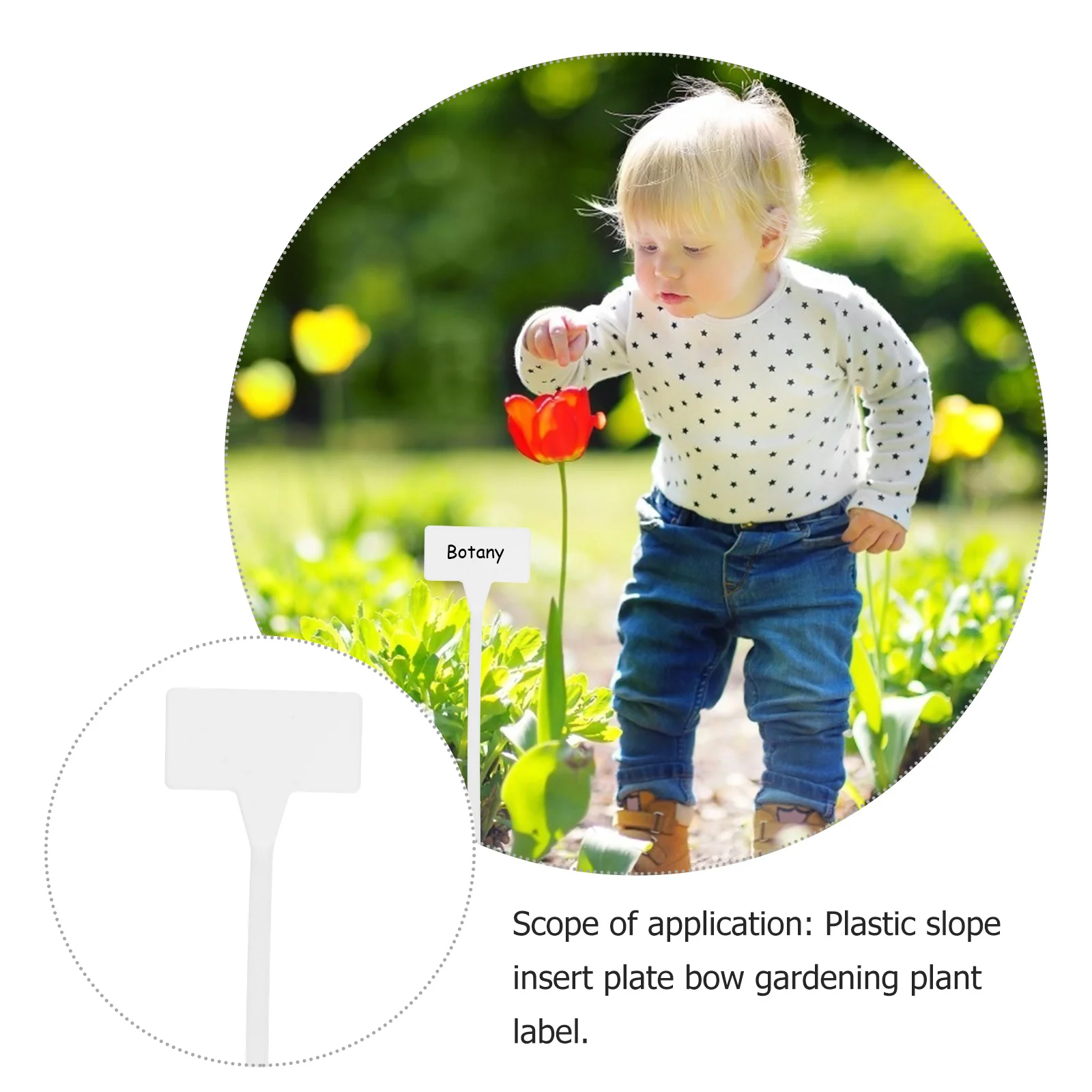 

10Pcs Waterproof Gardening Plant Labels Nursery Tags Reusable Foldable Plant Garden Markers Insert Cards Red Size S