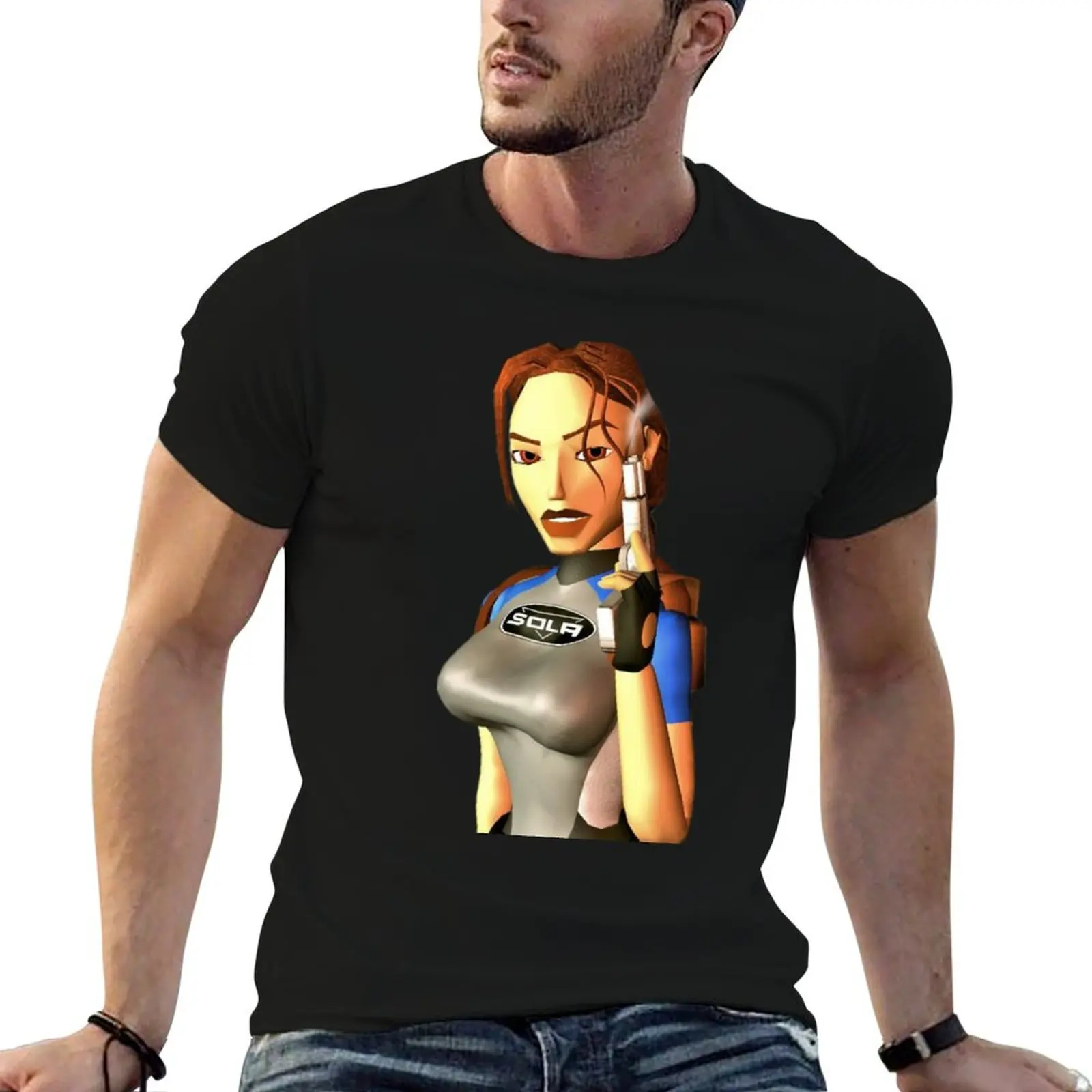 

Tomb Raider 2 SOLA Wetsuit T-Shirt man t shirt luxury mens graphic t shirts t shirts cotton 100% T-Shirt