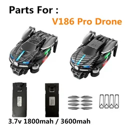 Akumulator do drona V186 Pro Akcesoria 3.7V 1800Mah 3600mah / Łopatka śmigła / V186 Pro Drone Oryginalne części zamienne Akumulator do drona V186