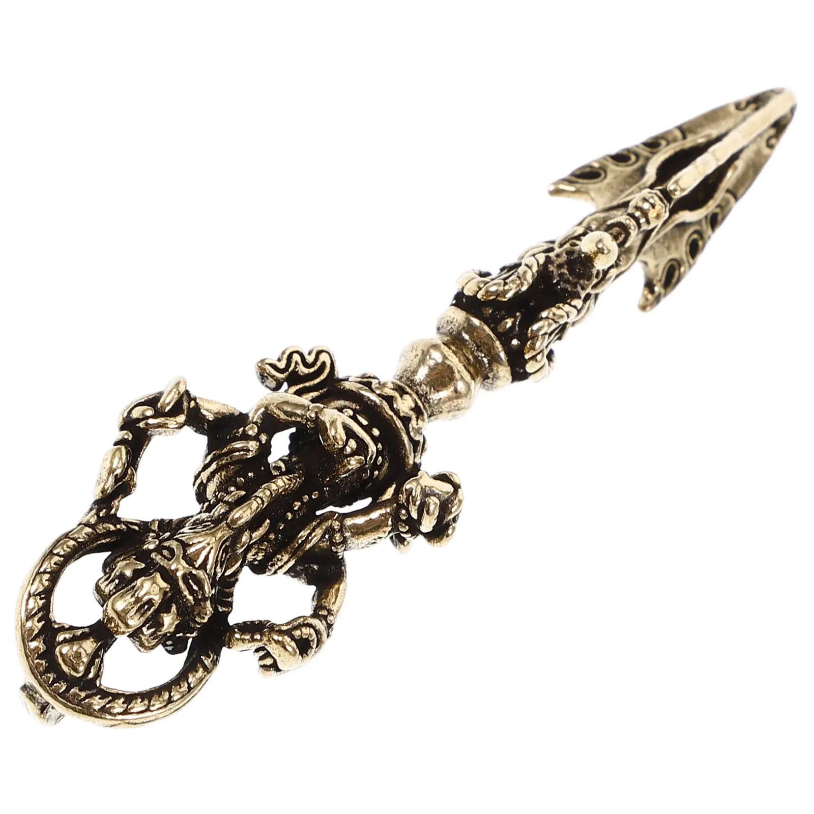 

Tibetan Vajra Pendant Metal Charm for Jewelry Making Demon Pestle Handbag Crafts Keychain Buddhism Hanging Decor DIY Projects