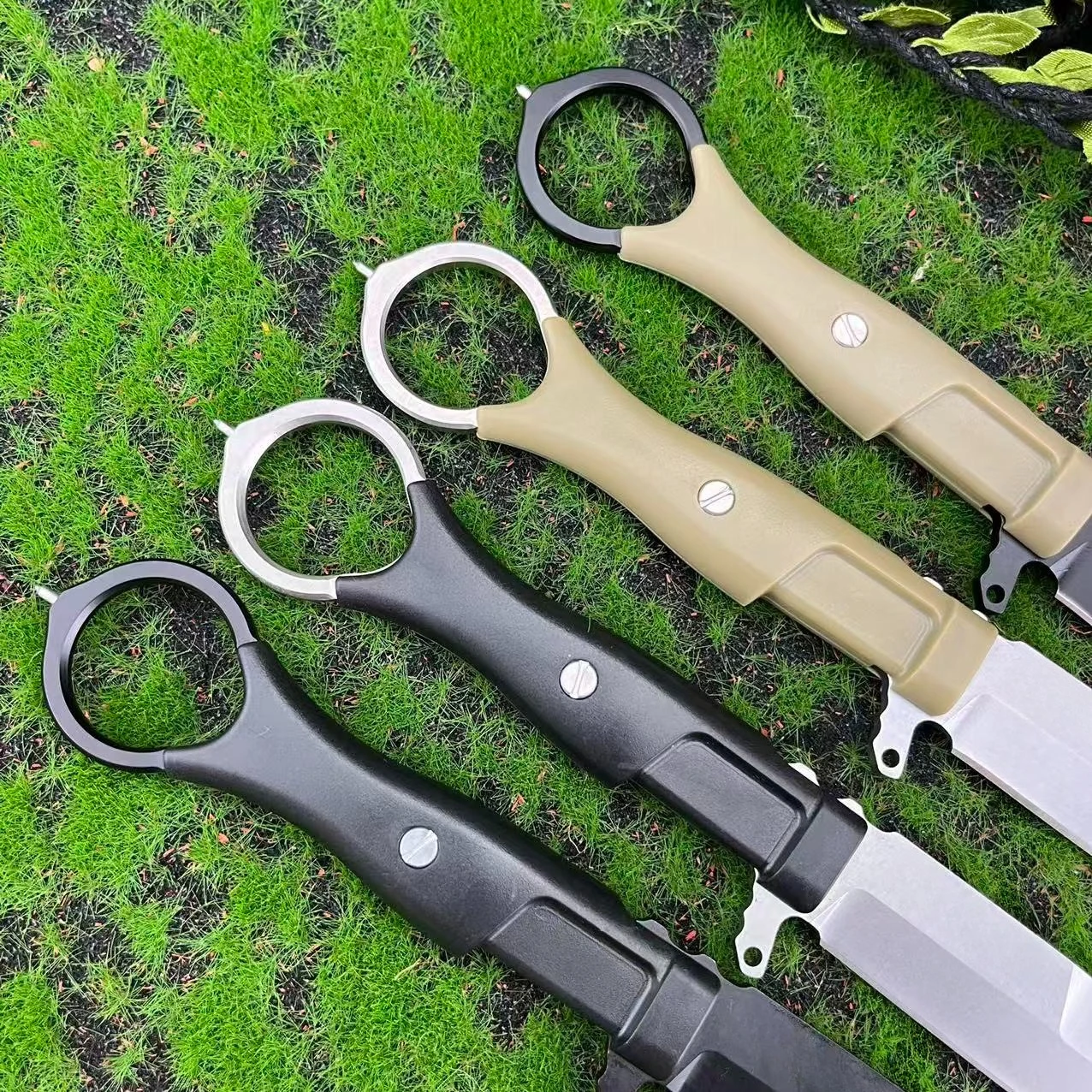 High Hardness 8Cr13Mov Blade Outdoor Camping EDC Multifunctional Straight Knife Nylon Handle Wilderness Climbing Fishing Knives - view 5
