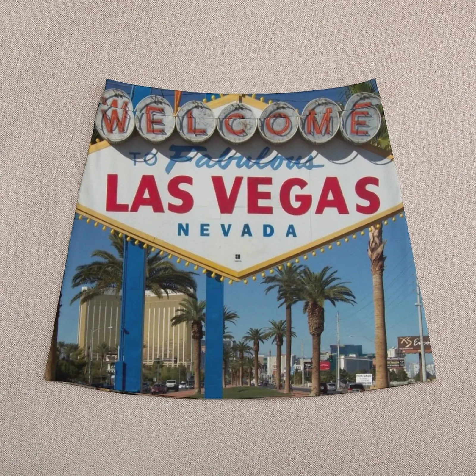 Minifalda de Las Vegas para mujer, faldas elegantes, ropa de estilo coreano, bienvenido a Las Vegas