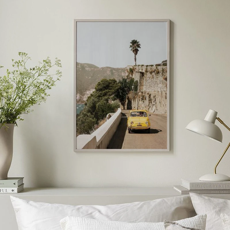 Retro Canvas Poster Fresh Lemon Garden Plants Wall Art Prints Landscapes Decorative Paintings Modern Living Room Office Pictures
