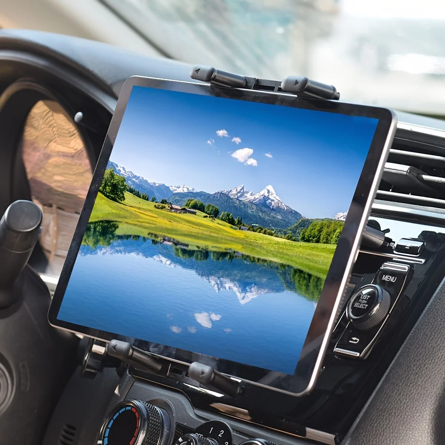 SMGXHE Universal Car Mount CD Slot GPS Car Mount for 7-12.4 Inch Tablet, CD Player Cell Phone Holder for 3.5-7 Inch