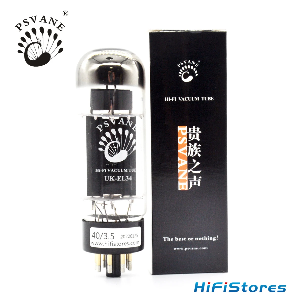 

PSAVNE UK EL34 Vacuum Tube Valve Replacement for 6CA7 6P3P 6L6 Tube Audio Amplifier