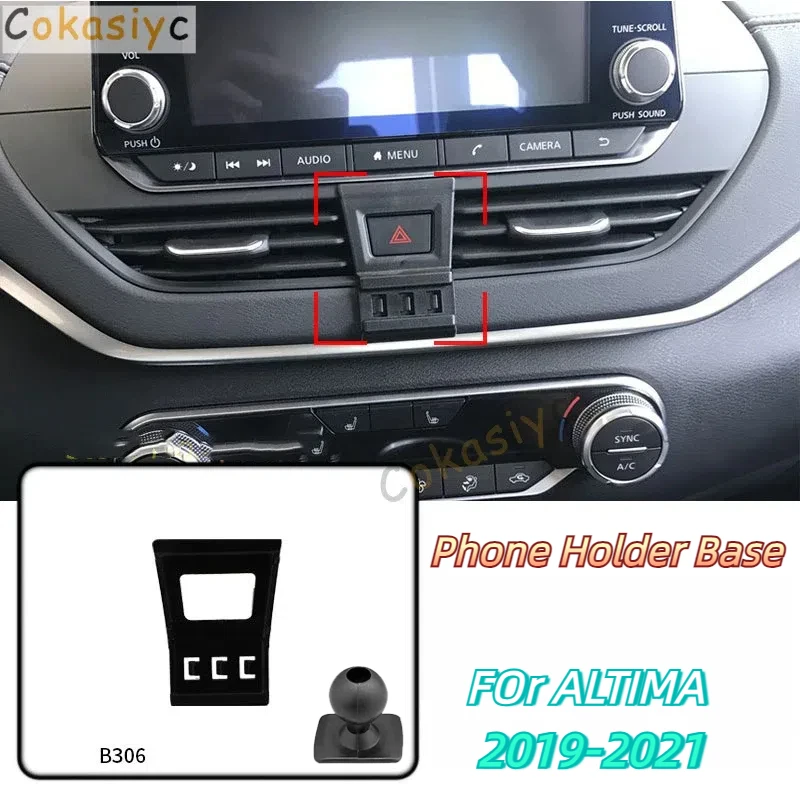

Car Phone Holder Base Special Mounts For Nissan ALTIMA 2019-2021 Fixed Air Outlet Bracket Base Accessories With Ball Head 17mm