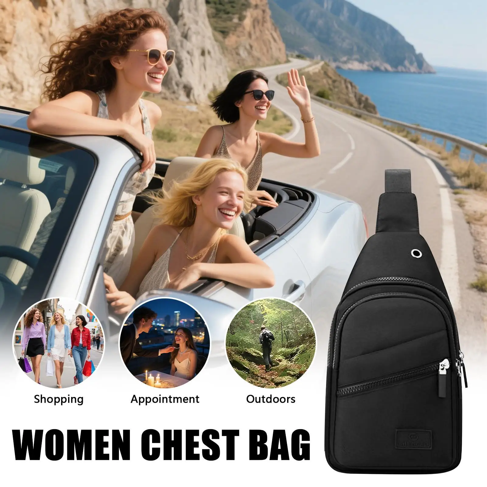

Sling Bag Cross Body Small Sling Backpack Fashion Daypacks Messenger Backpacks Casual For Hiking Running Travel Outdoor Sport