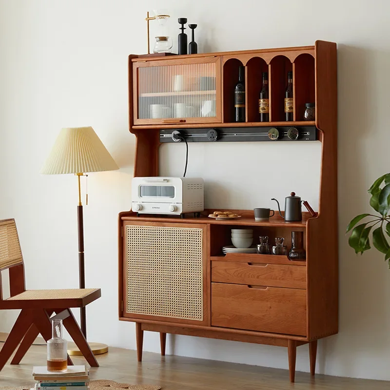 Nordic medium and antique dining side cabinet small apartment bed and breakfast wall storage locker household creative tea