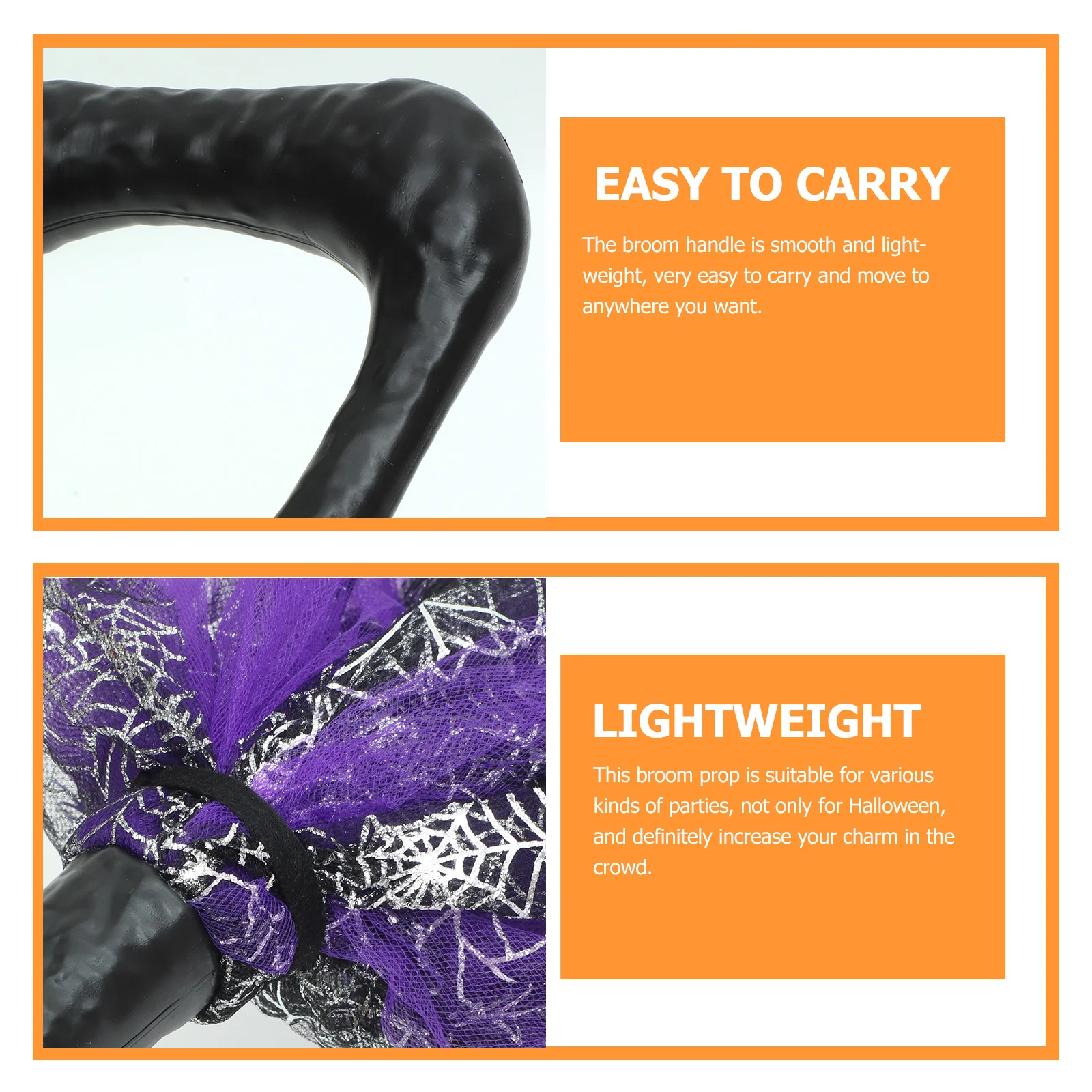 

Опора съемная Хэллоуин ведьма пластиковая Хэллоуин косплей метла для вечеринки костюм аксессуар сетчатая метла ведьмы