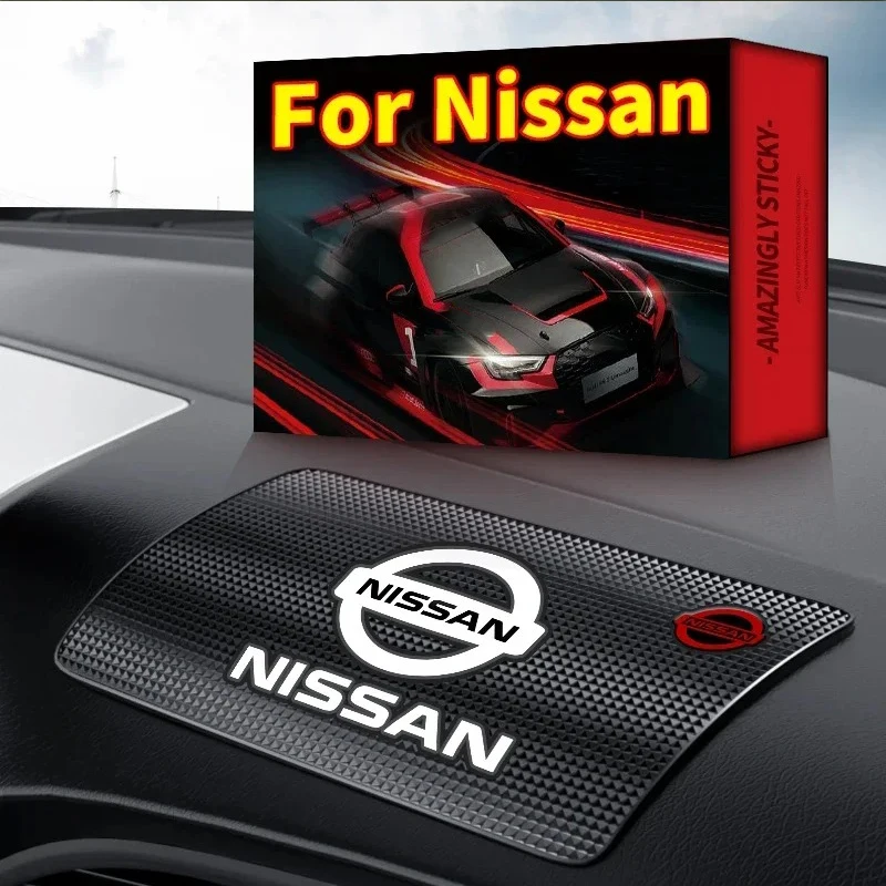 Car Dashboard Anti-Slip Mat Auto Phone Holder Parking Number Plate For Nissan J10 Qashqai Juke Leaf Micra NOTE Patrol Car Goods