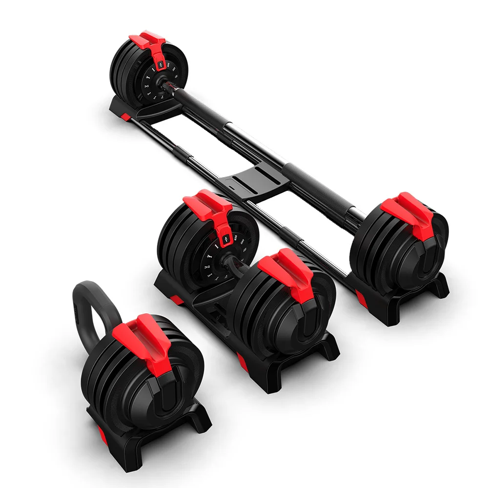 

New Type Home Exercise 2023 Smart Dumbbell Quick Lock Free Weights Gym Steel Adjustable Dumbbell for Sale